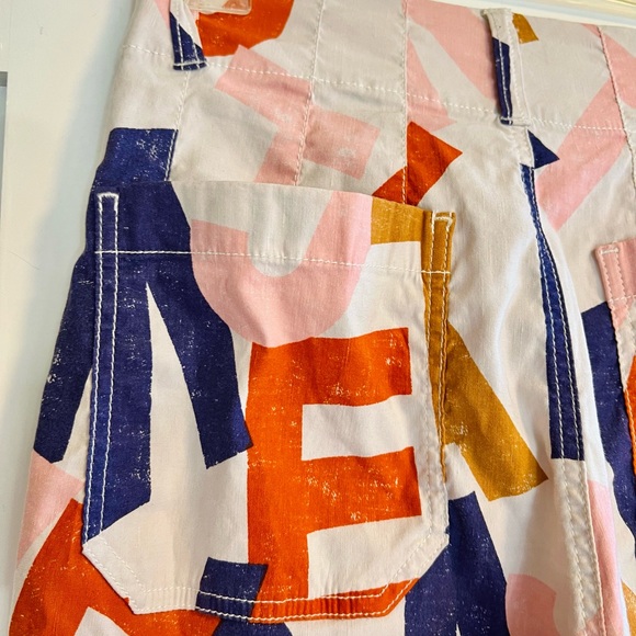 Anthropologie Multicolor Graphic Wide-Leg Pants - Picture 6 of 9